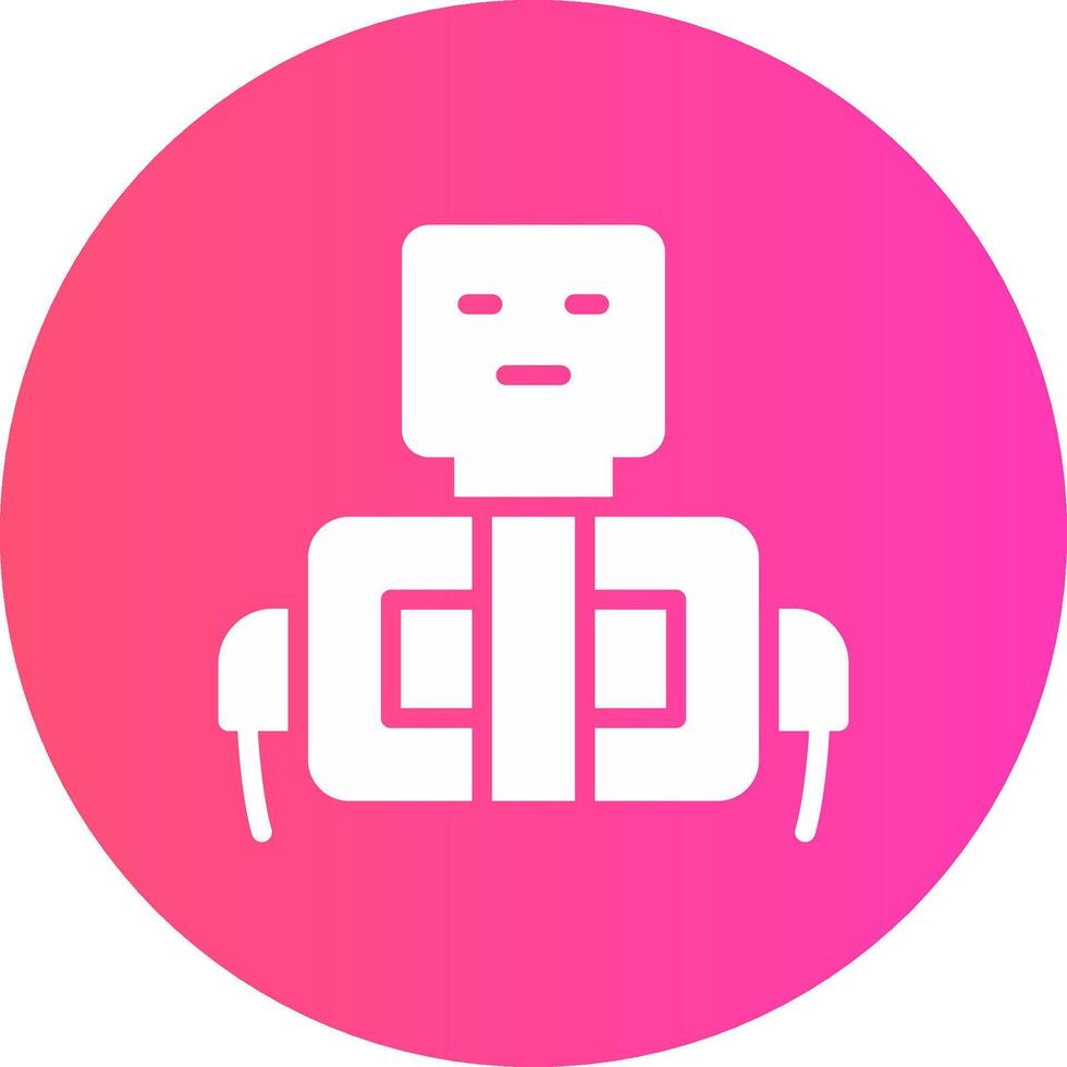 Roboter kreatives Icon-Design vektor