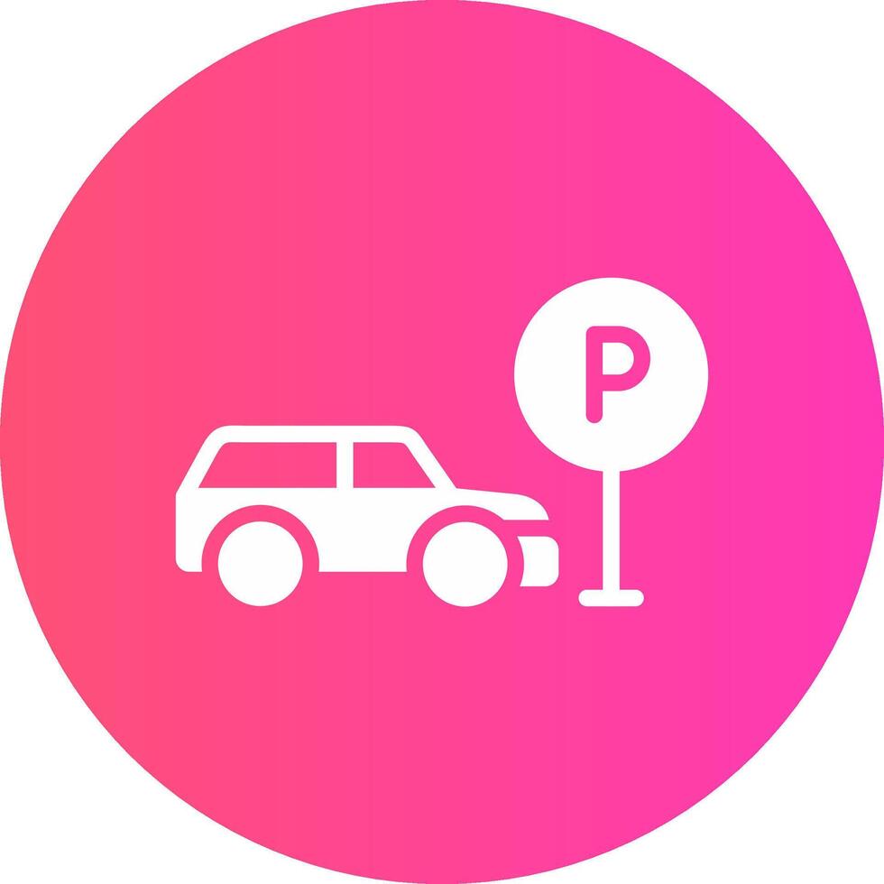 taxi parkering kreativ ikon design vektor