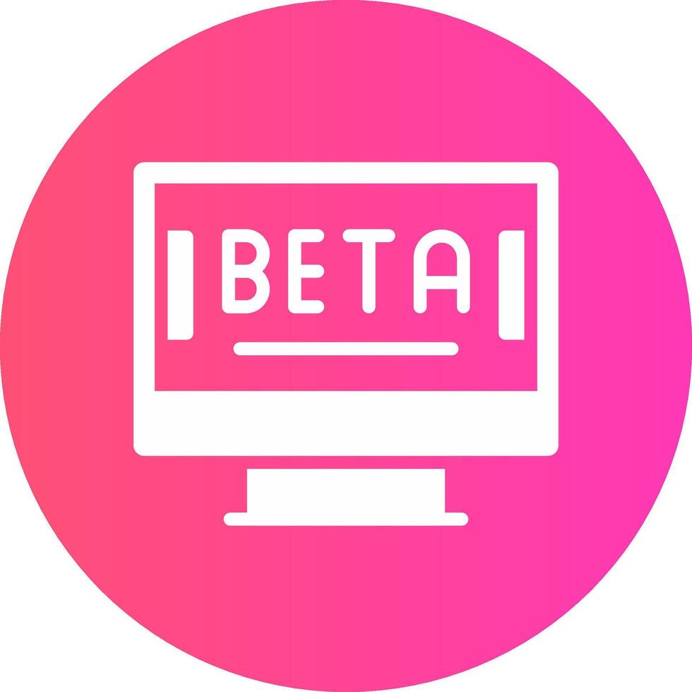 beta kreativ ikon design vektor