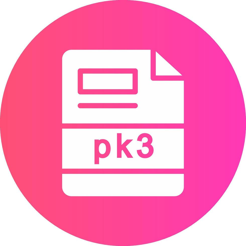 pk3 kreativ ikon design vektor