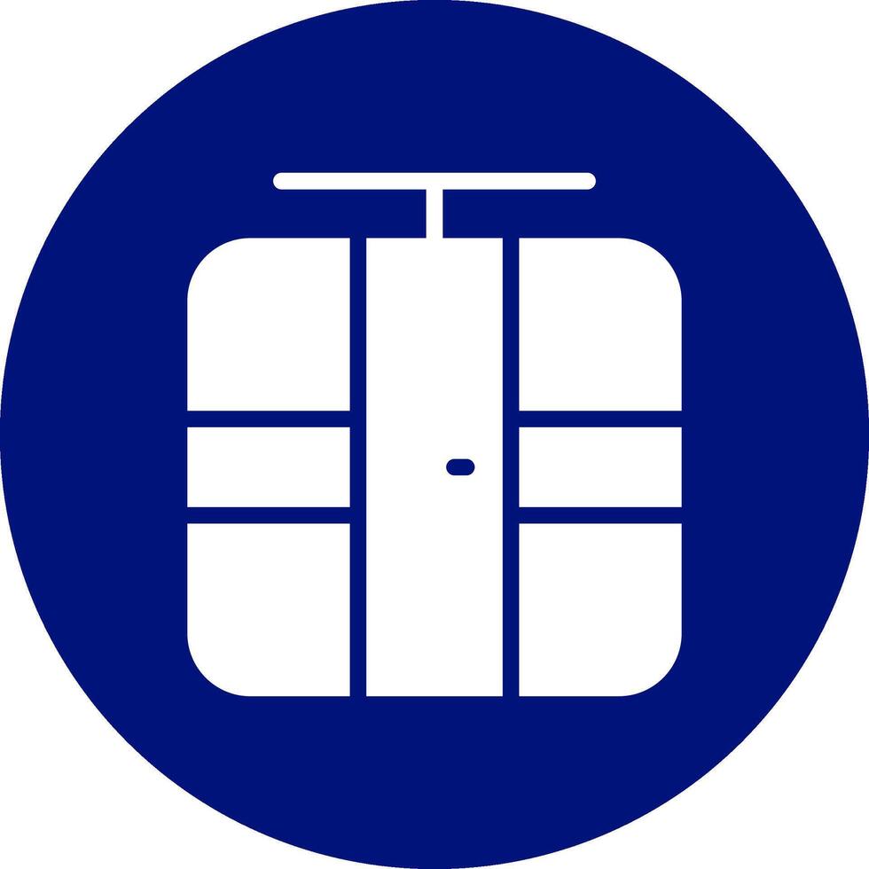 Seilbahn kreatives Icon-Design vektor