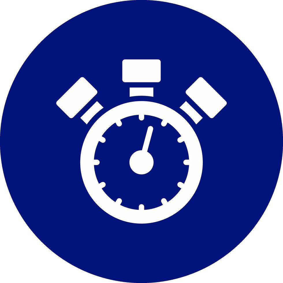 Stoppuhr kreatives Icon-Design vektor