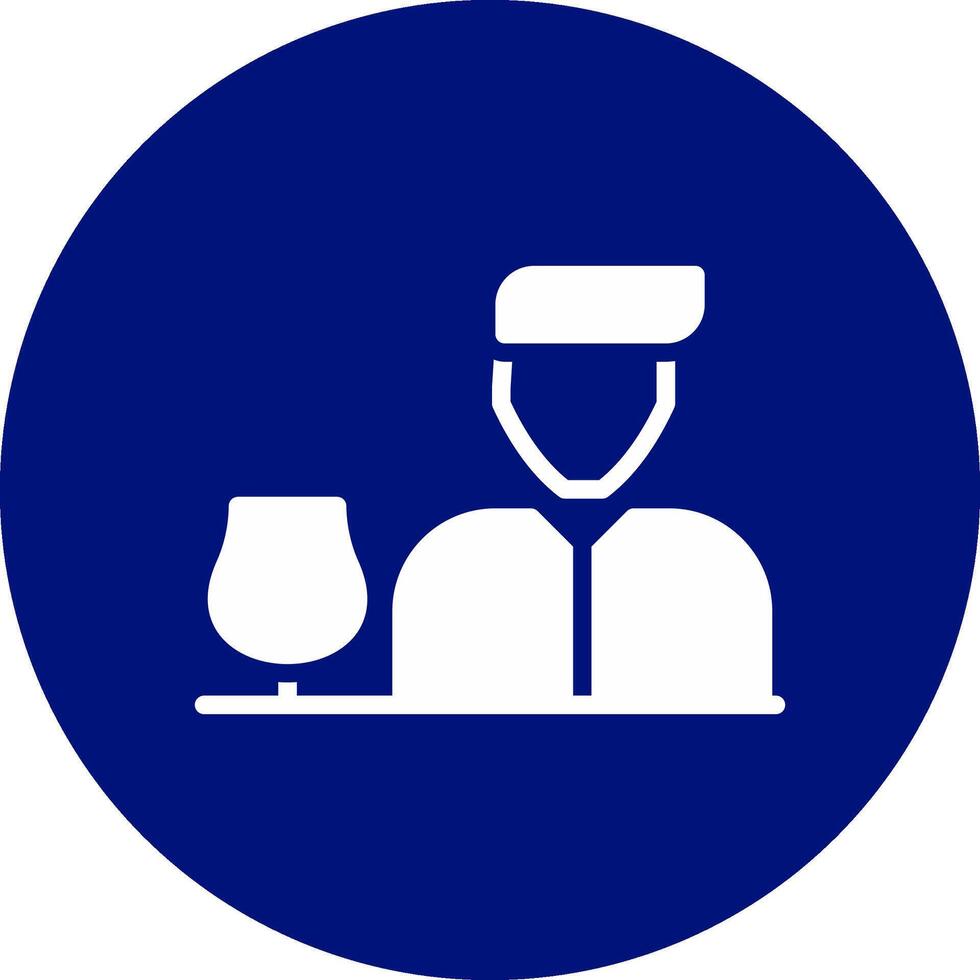 Barkeeper kreatives Icon-Design vektor