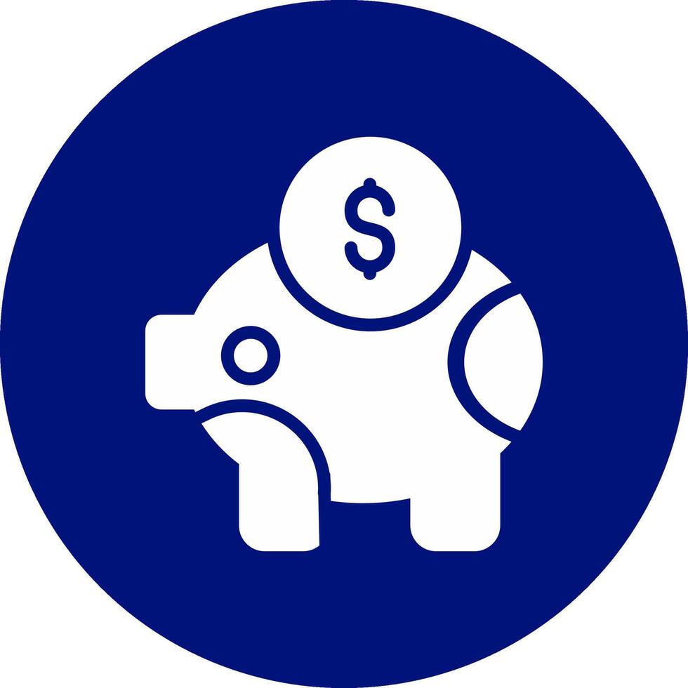 Sparschwein kreatives Icon-Design vektor