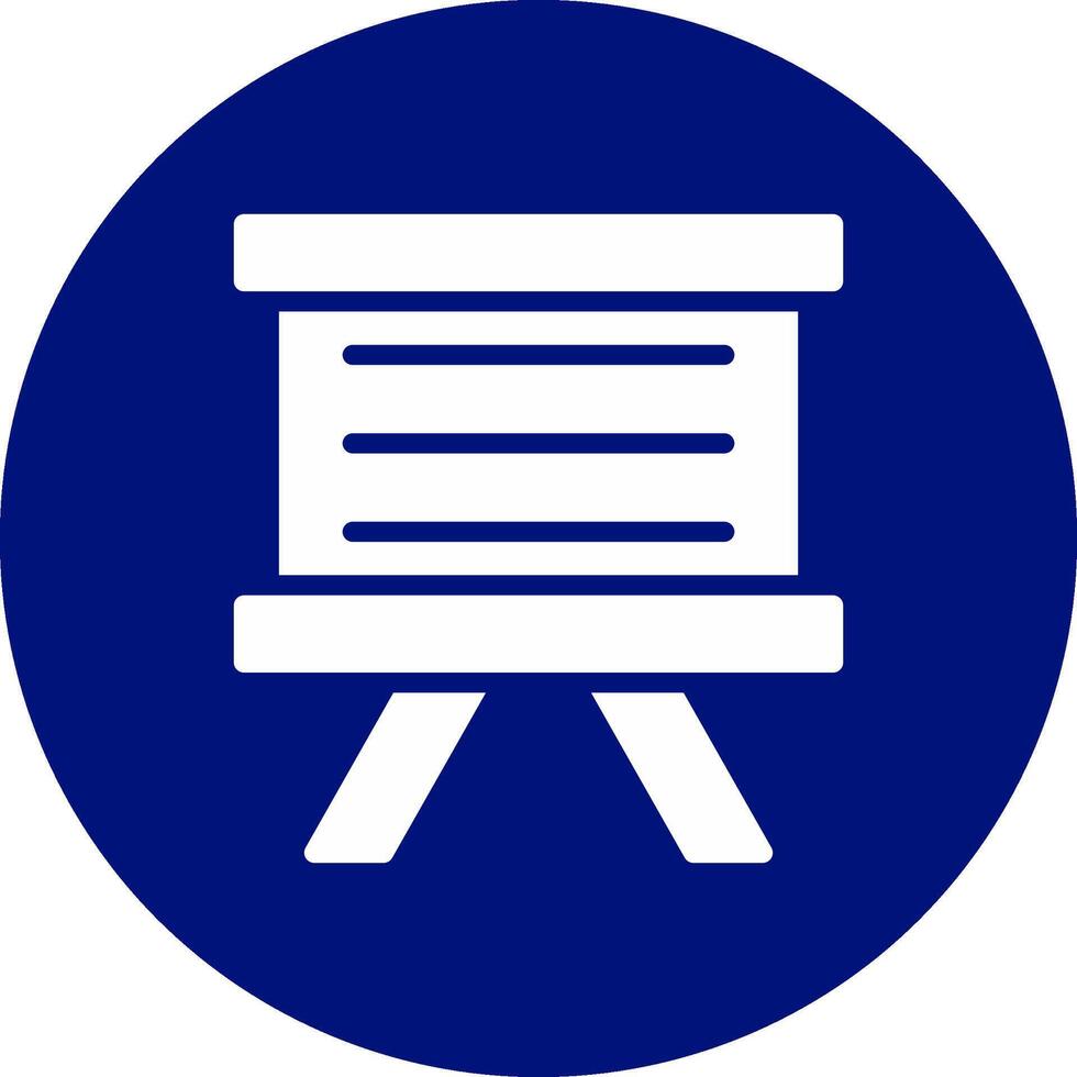 Whiteboard kreatives Icon-Design vektor