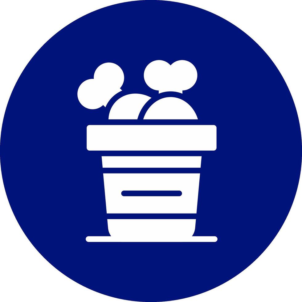 Brathähnchen kreatives Icon-Design vektor