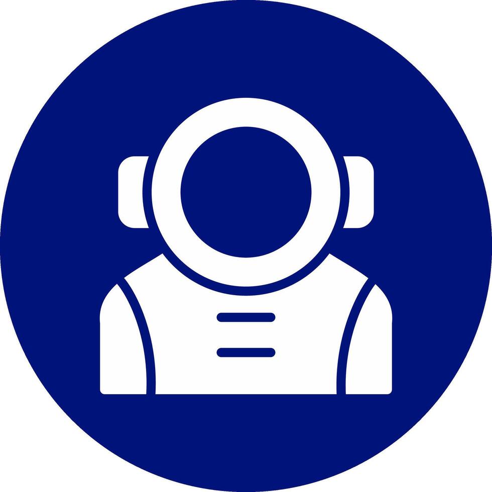 kreatives Icon-Design des Astronauten vektor