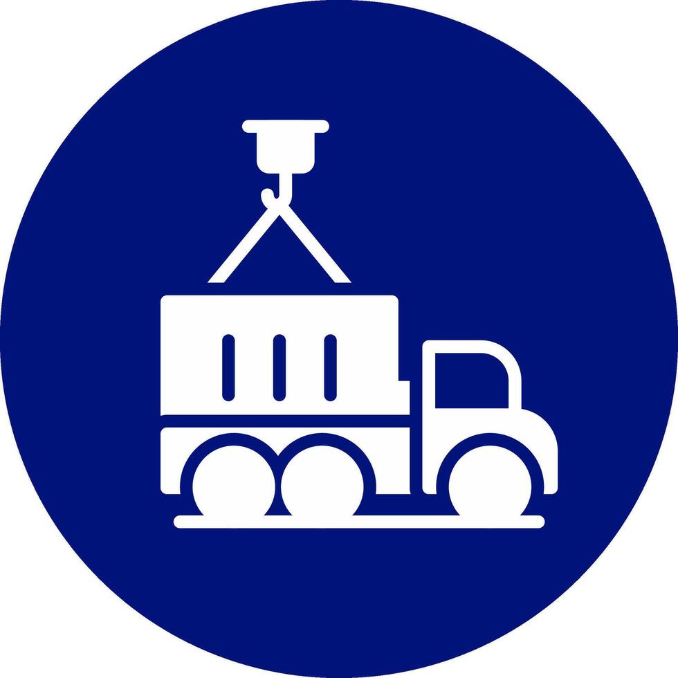 kreatives Icon-Design für Container-LKW vektor