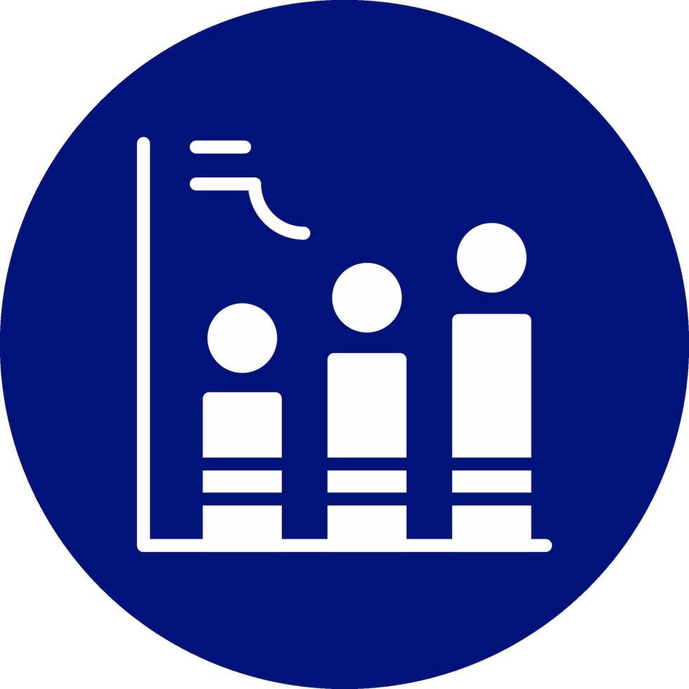 Histogramm kreativ Symbol Design vektor