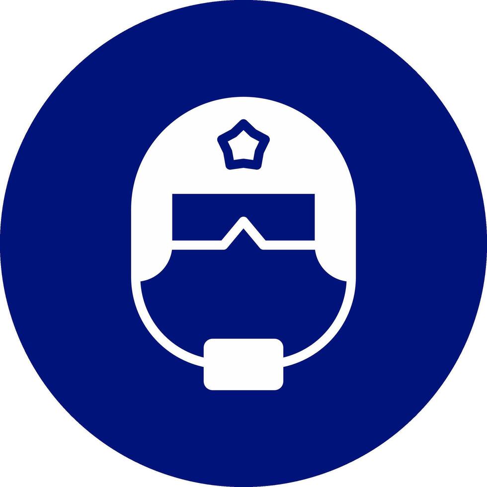 Polizei Helm kreativ Symbol Design vektor