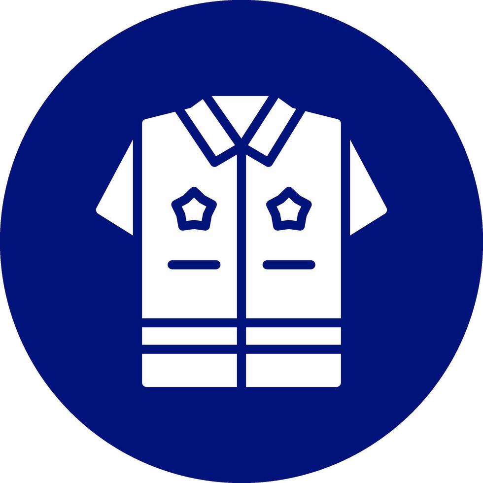 Polizei Uniform kreativ Symbol Design vektor