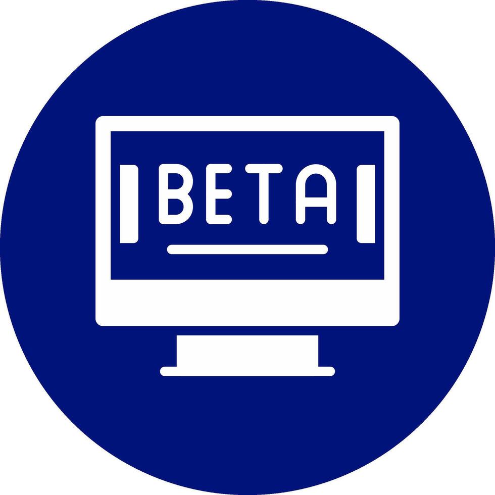 Beta kreativ Symbol Design vektor