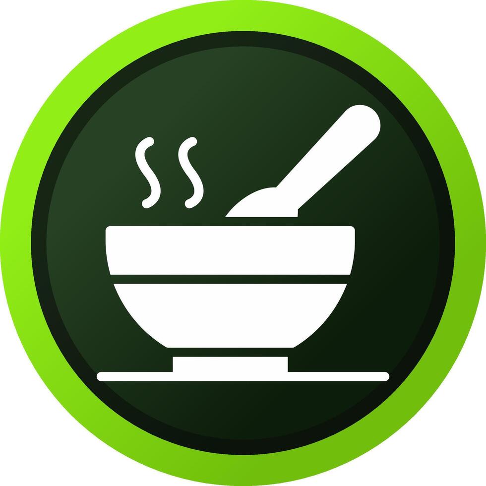 Heiße Suppe kreatives Icon-Design vektor