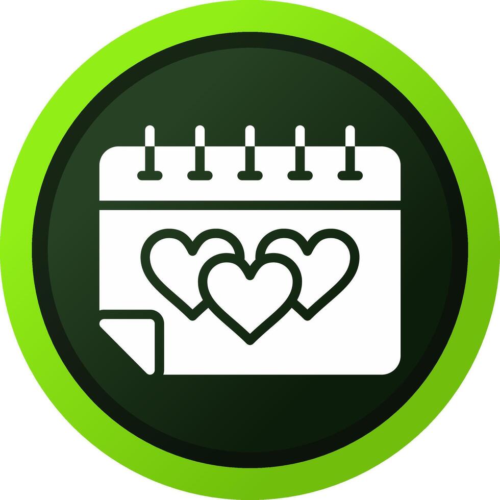 Hochzeitstag kreatives Icon-Design vektor