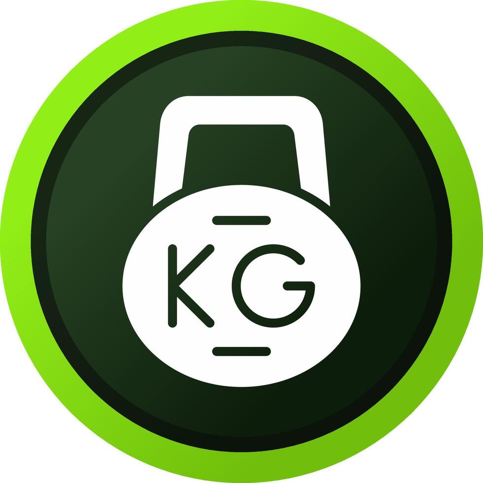 Kettlebell kreatives Icon-Design vektor