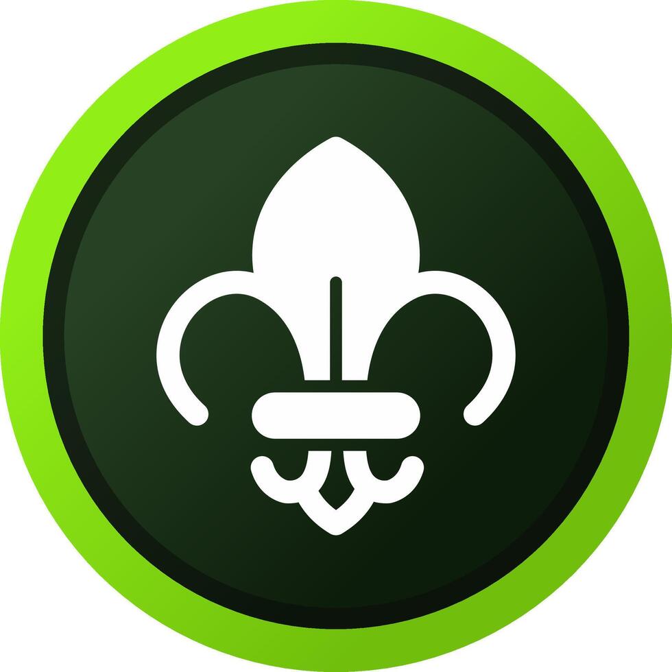 Fleur de Lis kreatives Icon-Design vektor