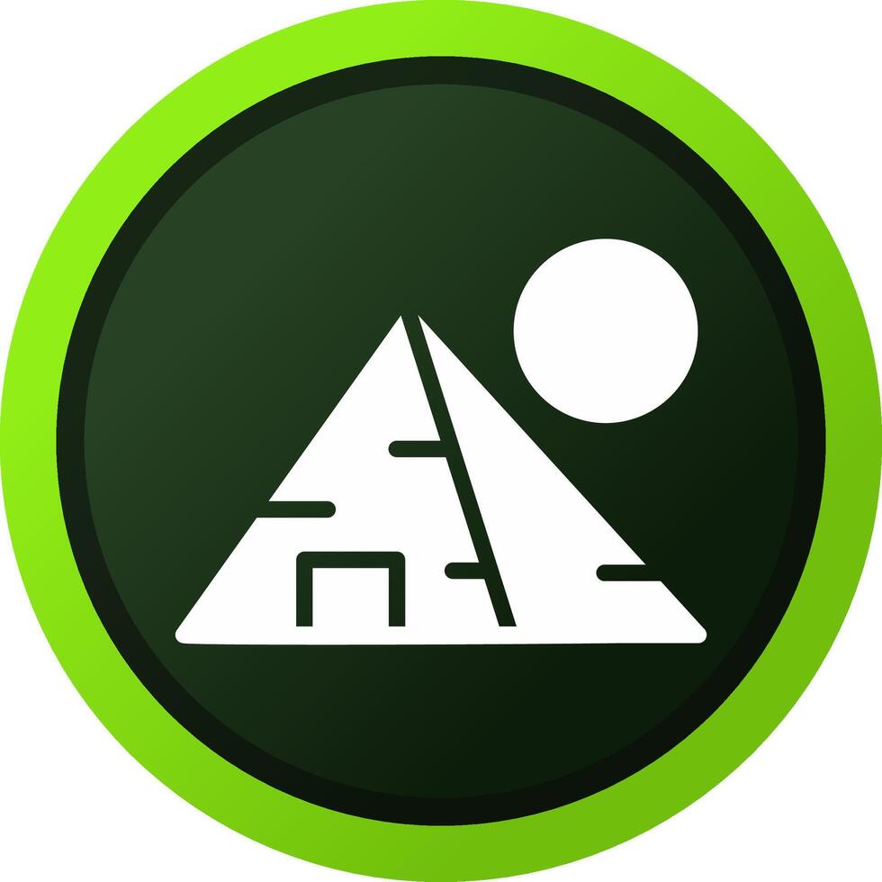 Pyramide Landschaft kreativ Symbol Design vektor