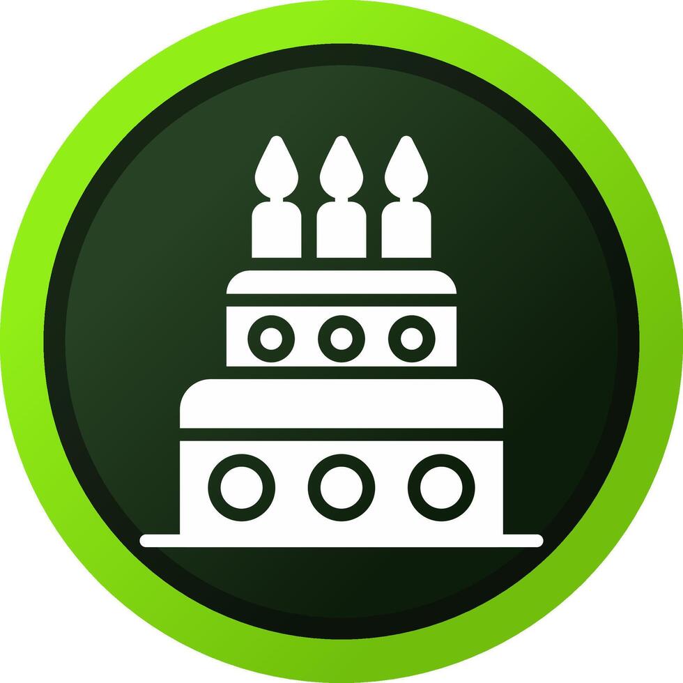 Kuchen kreatives Icon-Design vektor