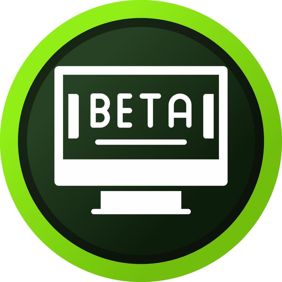 Beta kreativ Symbol Design vektor