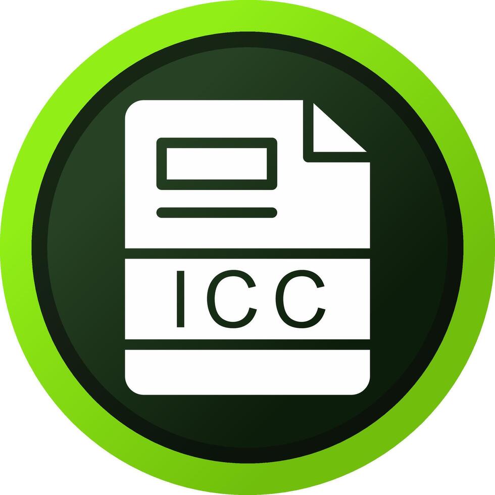 icc kreativ ikon design vektor