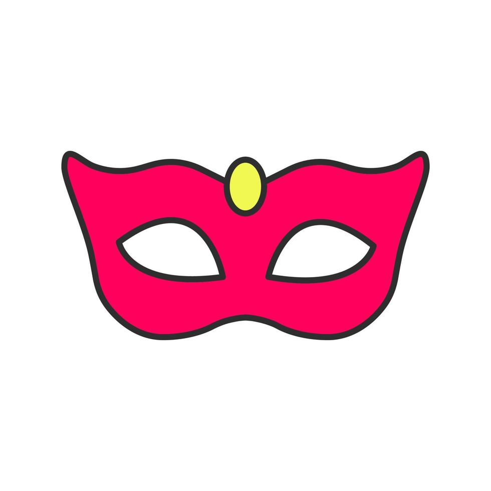 karneval mask ikon. isolerad vektor illustration