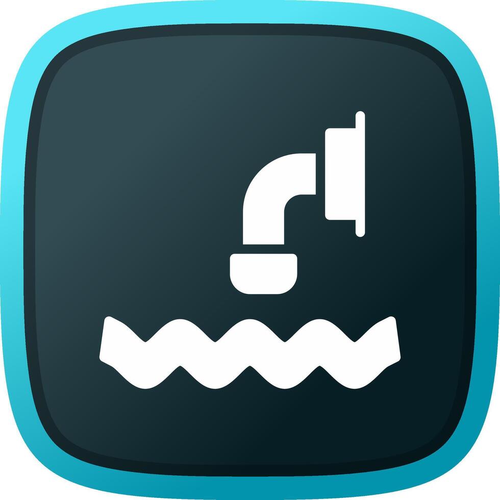 Abwasser kreatives Icon-Design vektor