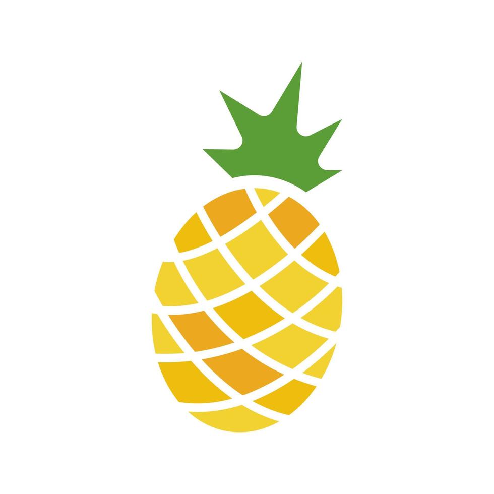 Ananas-Glyphe-Farbsymbol vektor