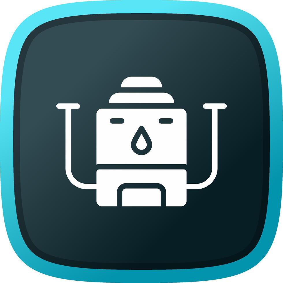 Wasserkocher kreatives Icon-Design vektor