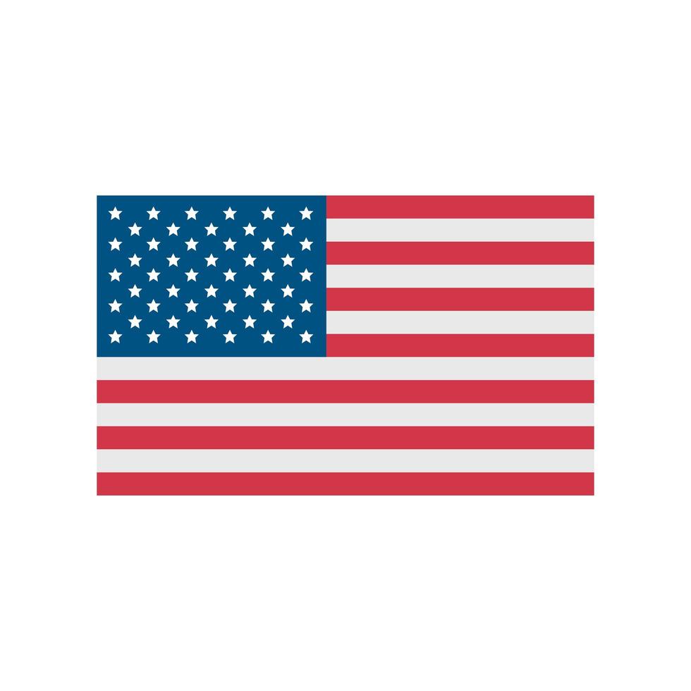 Flagge von Amerika vektor