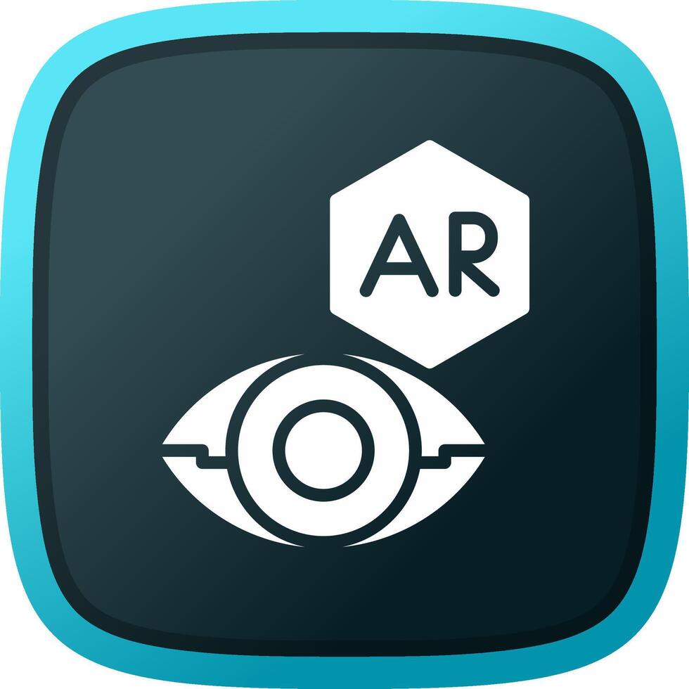 ar Kontakt Linse kreativ Symbol Design vektor