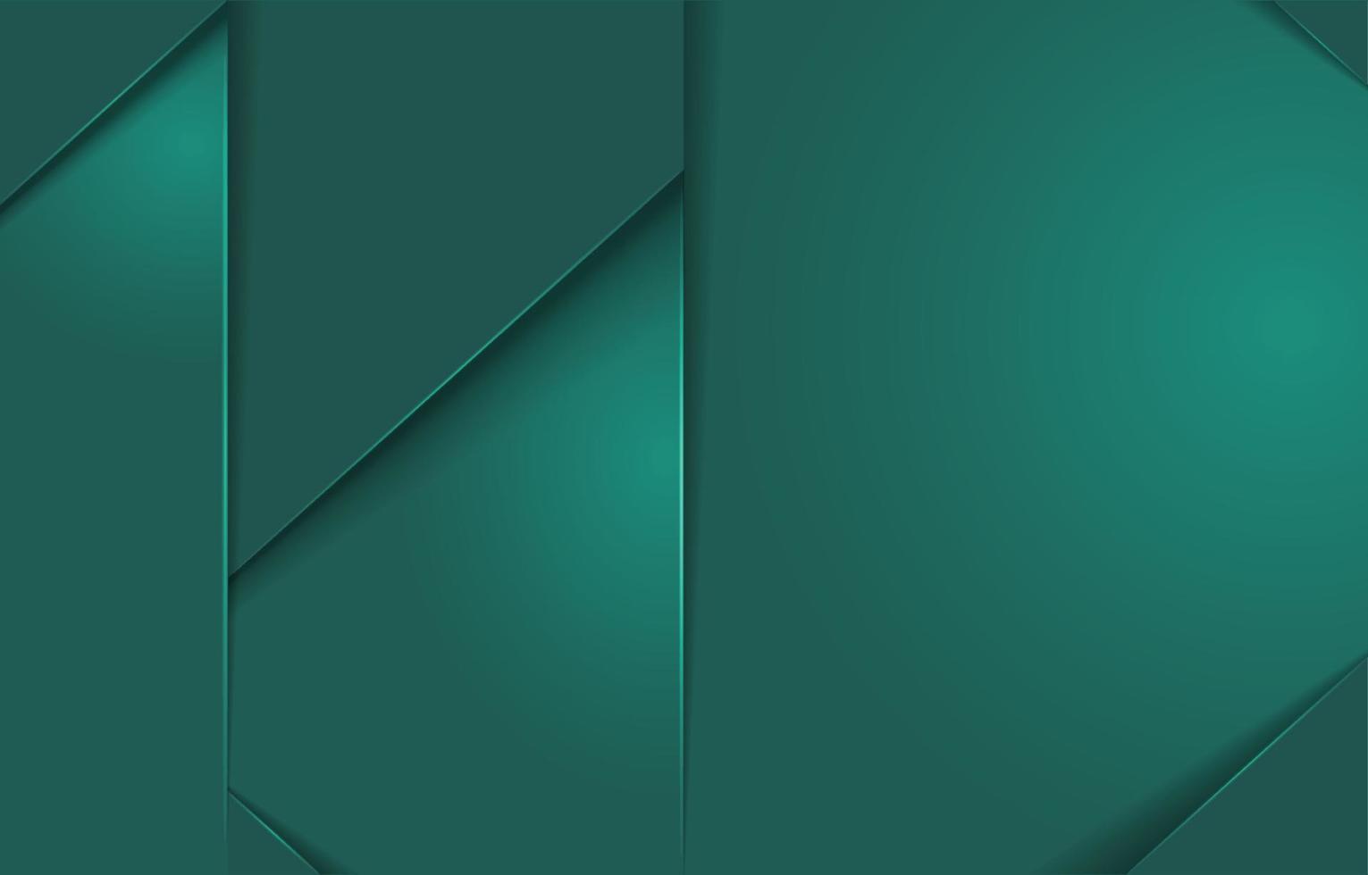 abstrakter geometrischer grüner Hintergrund vektor
