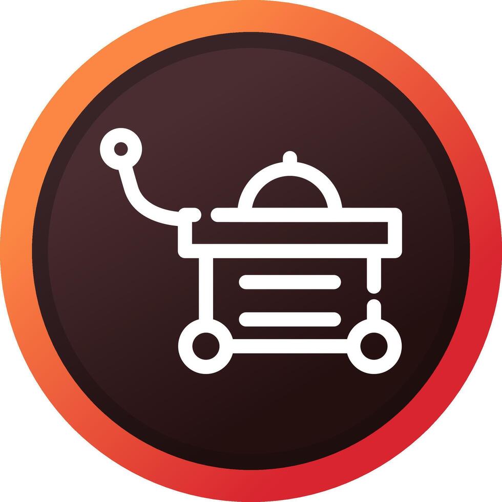 Food Cart kreatives Icon-Design vektor