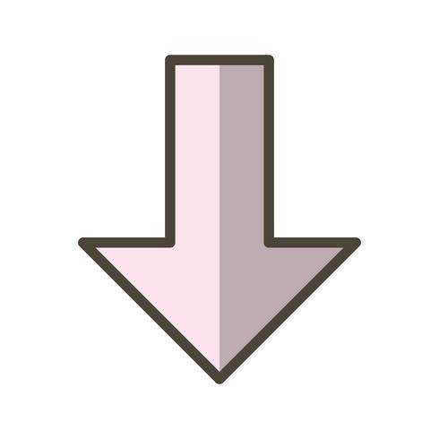 Down-Vektor-Symbol vektor