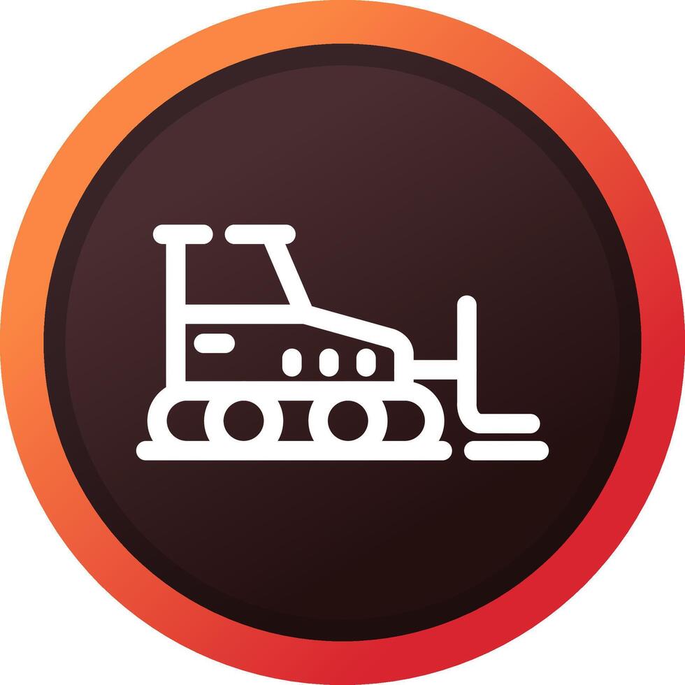 Bulldozer kreatives Icon-Design vektor