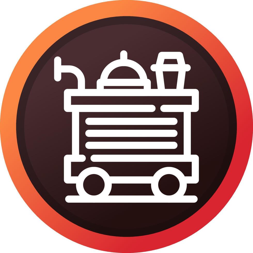 Food Trolley kreatives Icon-Design vektor