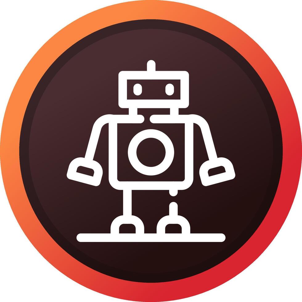 Roboter kreatives Icon-Design vektor