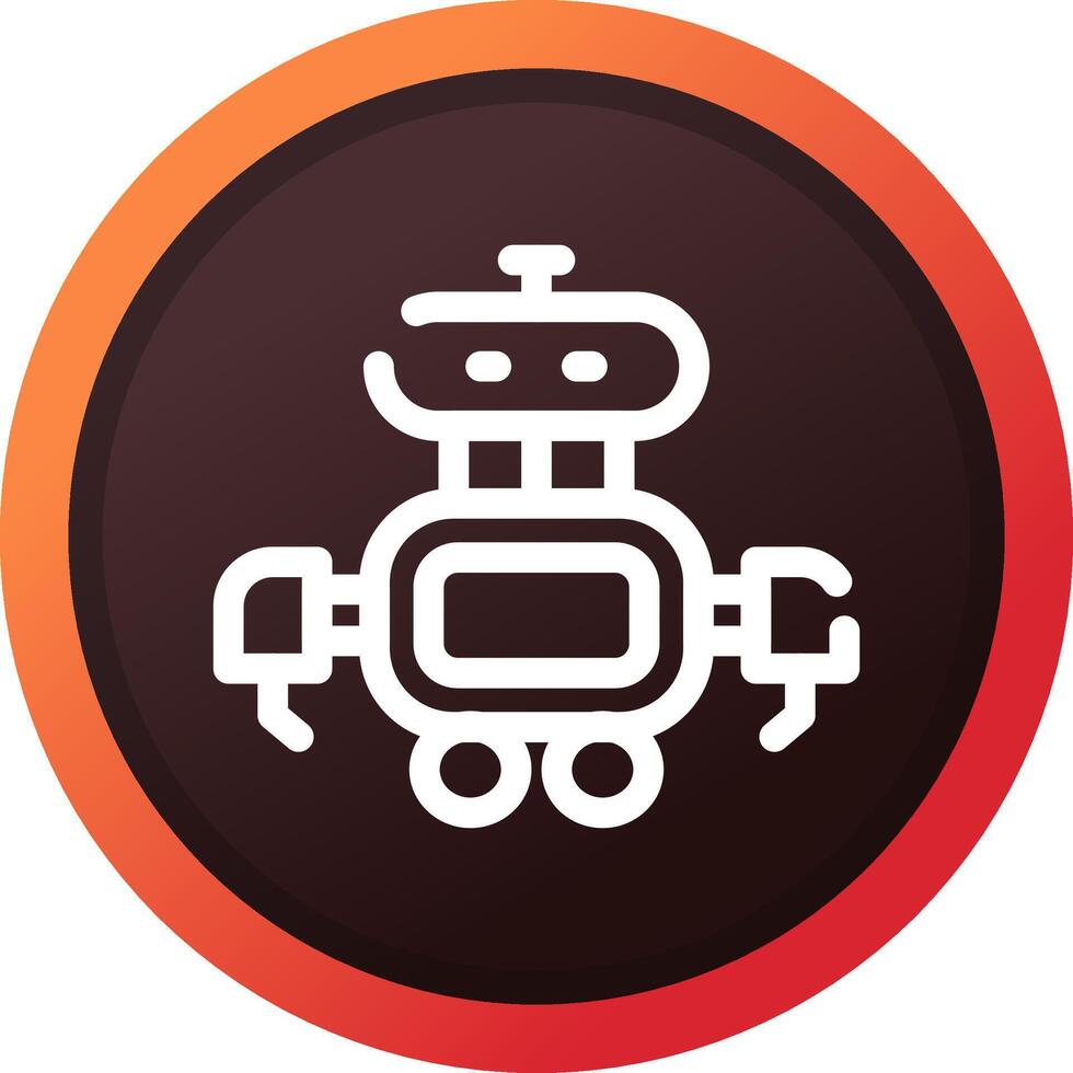 Roboter kreatives Icon-Design vektor