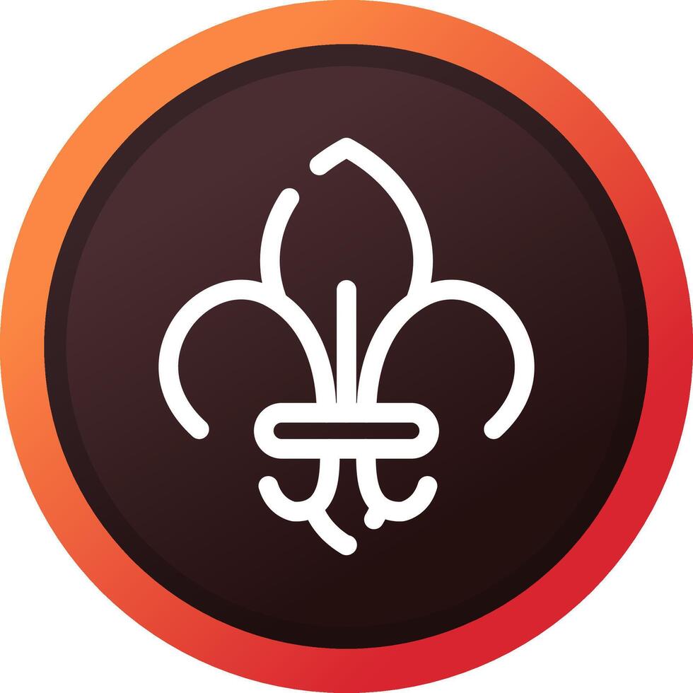 Fleur de Lis kreatives Icon-Design vektor