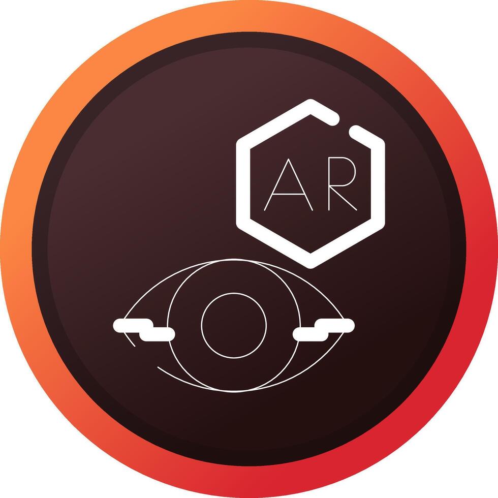 ar Kontakt Linse kreativ Symbol Design vektor