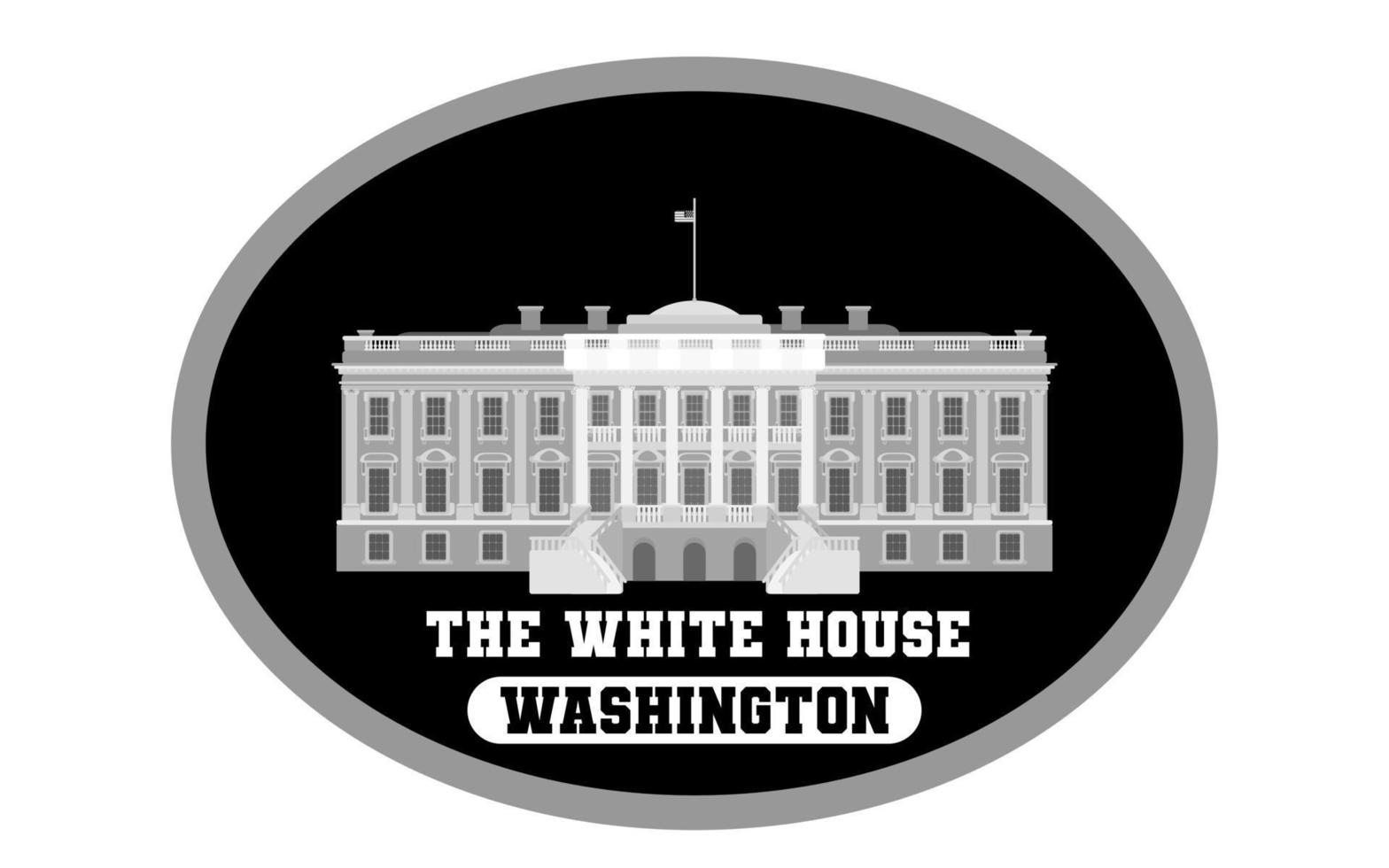 Washington White House Präsidentenwohnungen neu vektor