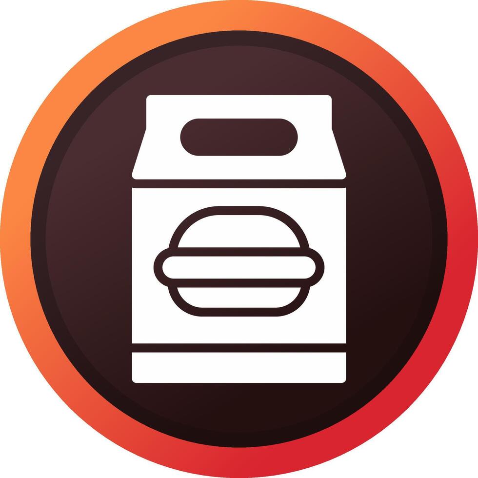 Lunchpaket kreatives Icon-Design vektor