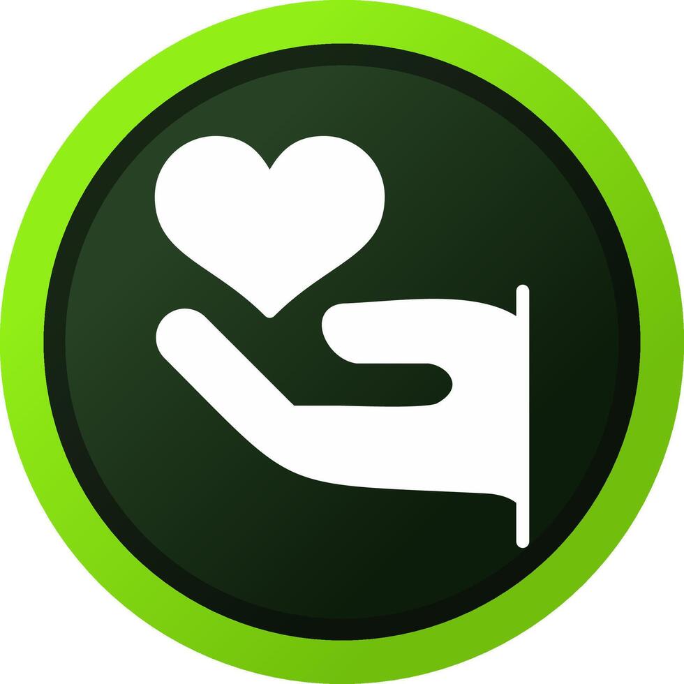 geben Sie Liebe kreatives Icon-Design vektor