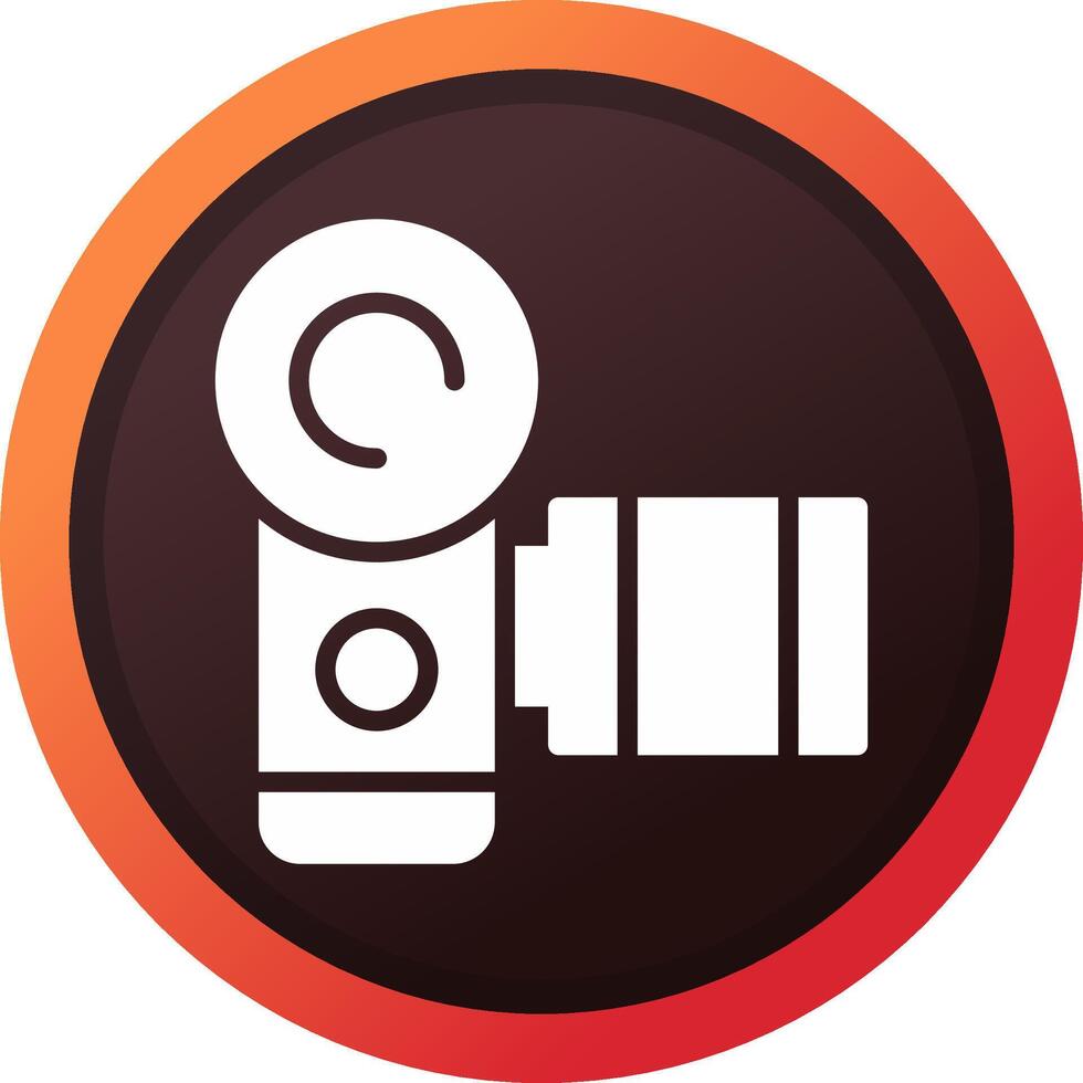 Videokamera kreatives Icon-Design vektor