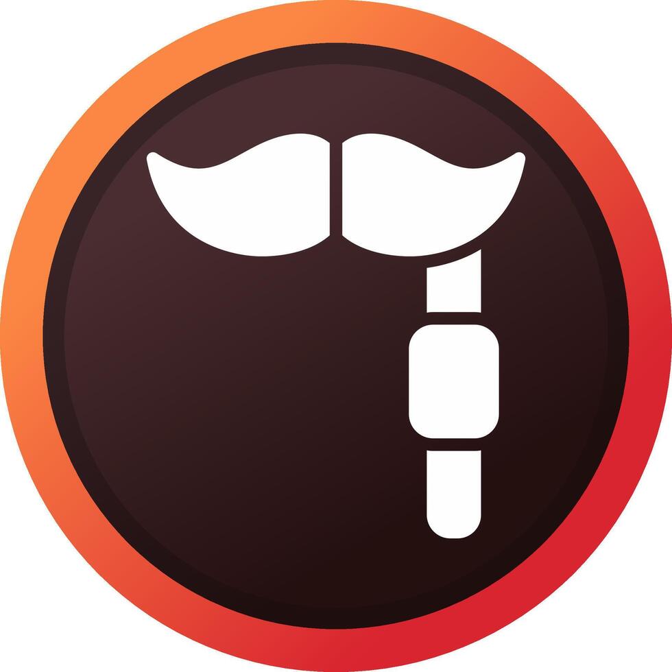 mustasch kreativ ikon design vektor