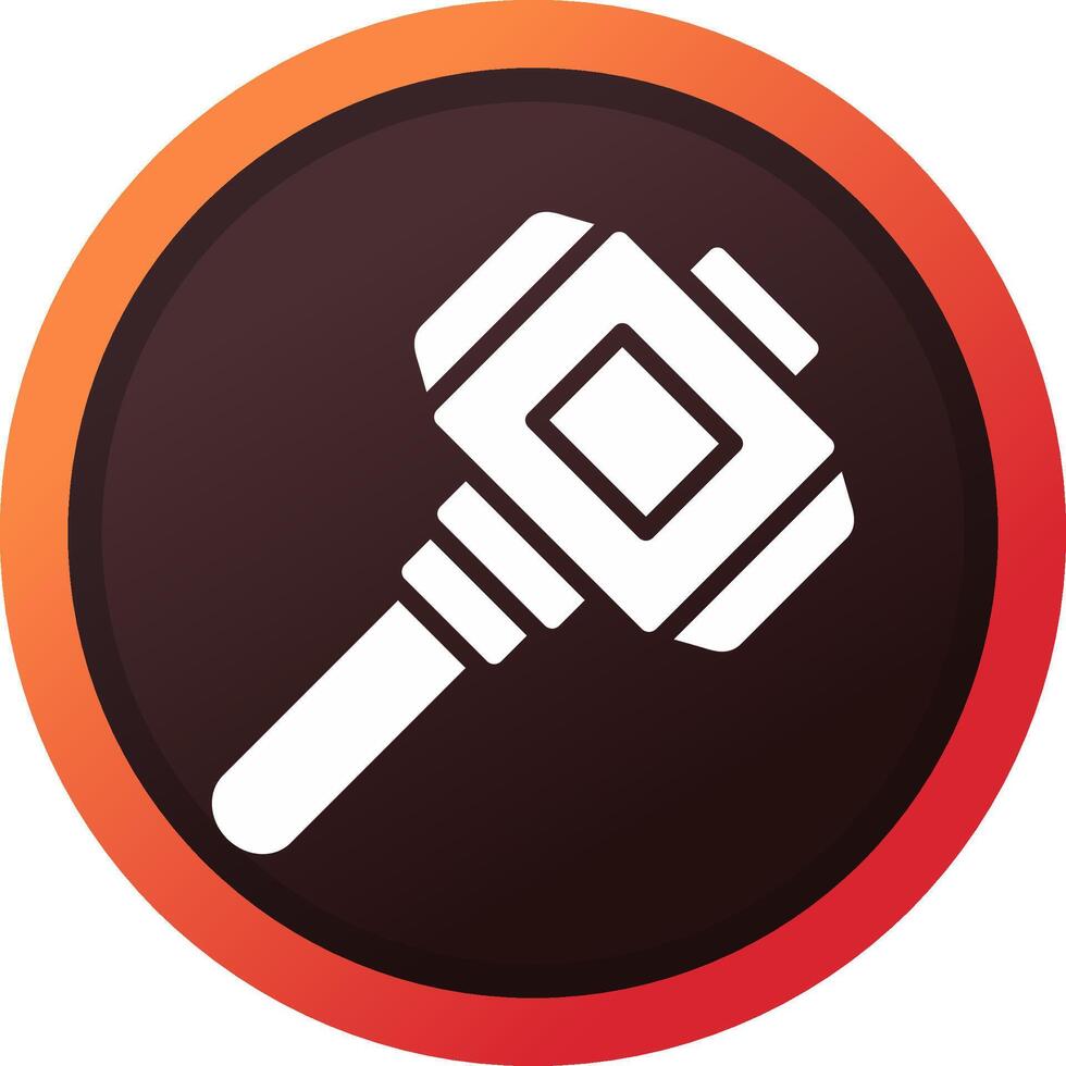 Hammer kreatives Icon-Design vektor