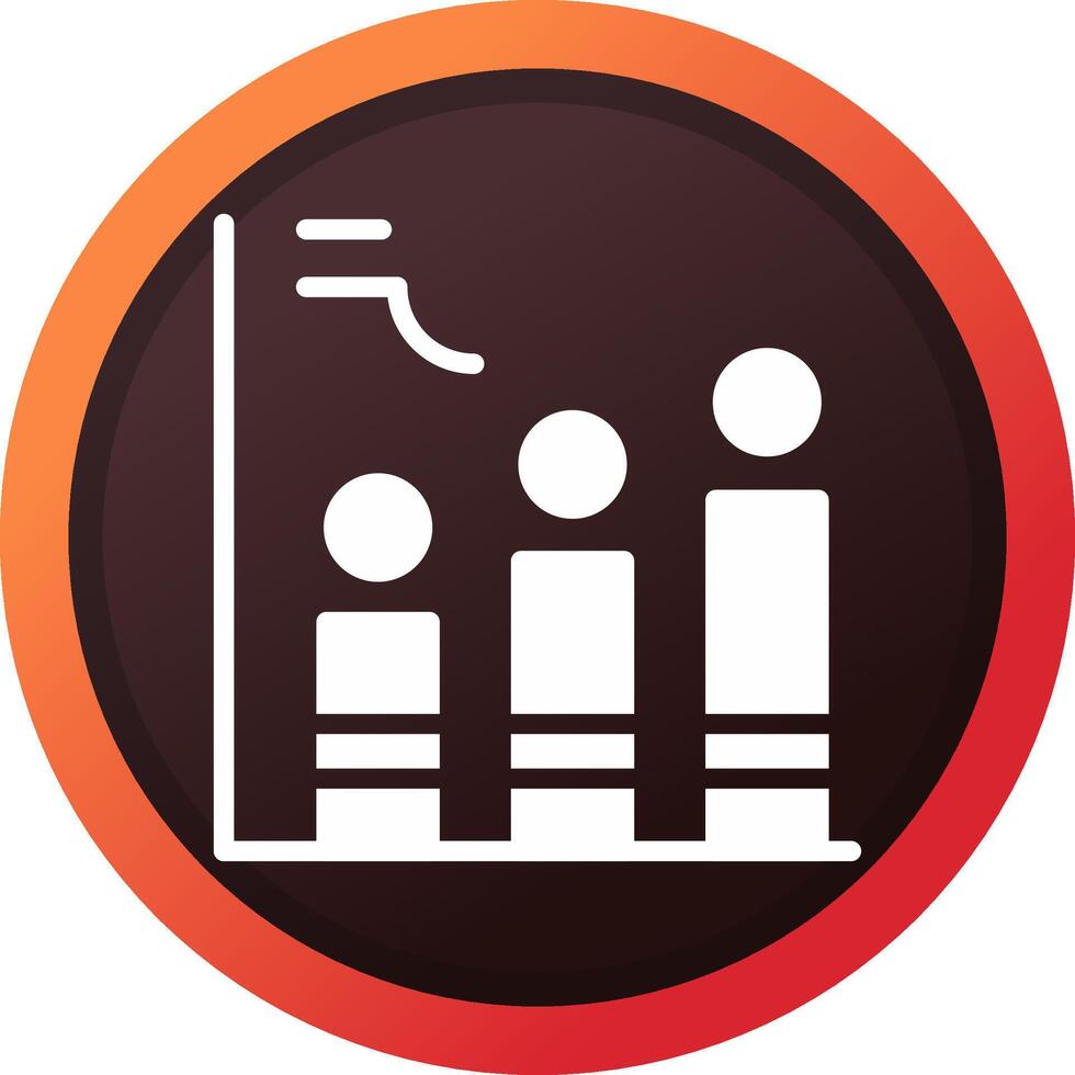 histogram kreativ ikon design vektor