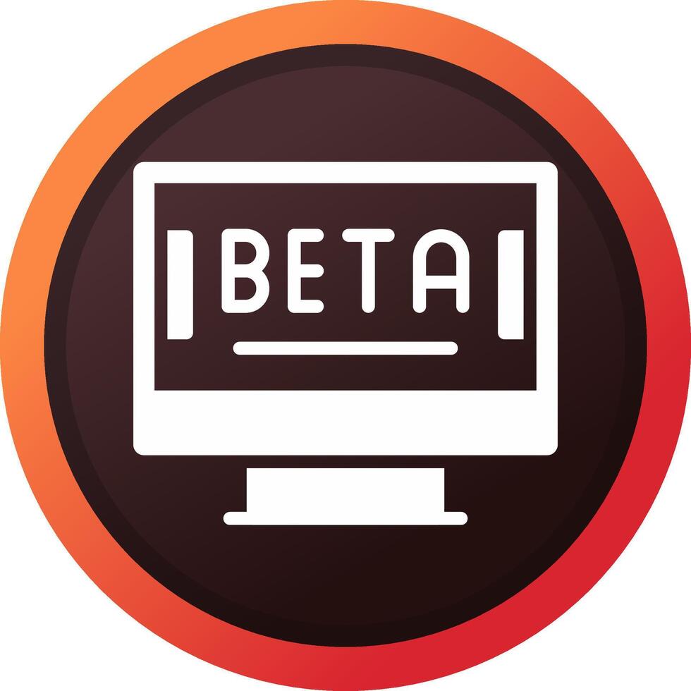 Beta kreativ Symbol Design vektor