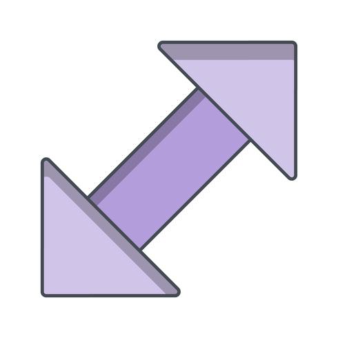 Doppelpfeil-Vektor-Symbol vektor