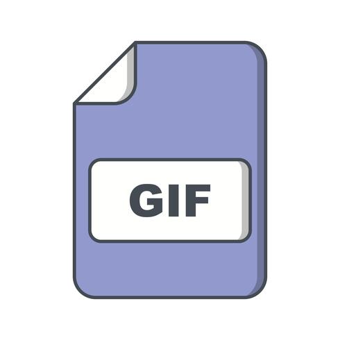 GIF-Vektor-Symbol vektor