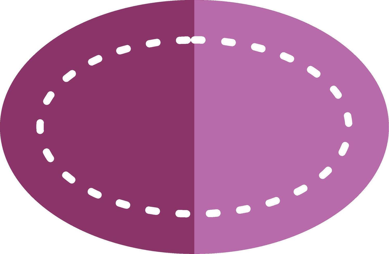 Oval Glyphe zwei Farbe Symbol vektor